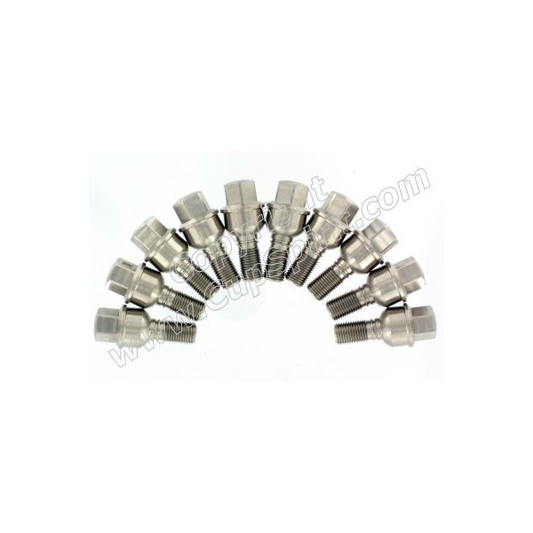 Jeu de 10 vis de roue inox 35mm (pour élargisseurs 14-15mm)