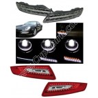 Pack 2 feux avant à LED et 2 feux arrière à LED rouge / cristal PROMO QUANTITES LIMITES