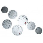 Fonds de compteurs gris clair métal
