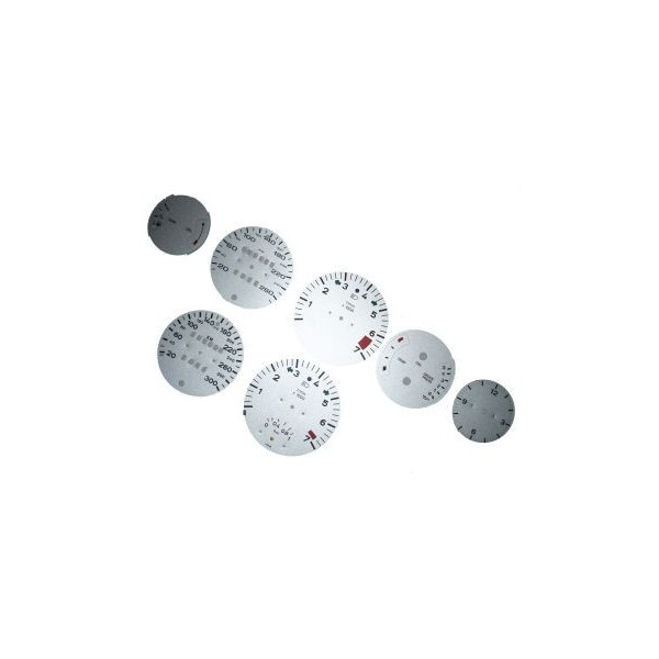 Fonds de compteurs gris clair métal