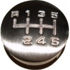 Capuchon levier grille 6 vitesses inox