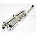 Pack Silencieux sport inox Super Sound + Sorties inox ovales