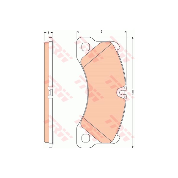 Jeu de 4 plaquettes TRW OEM